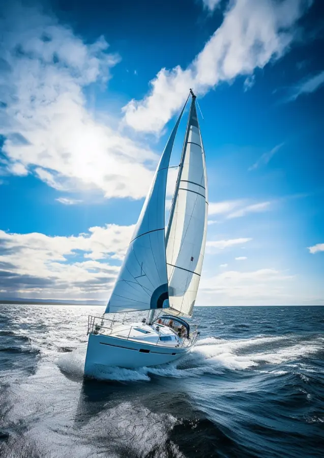 Yacht auf dem Meer