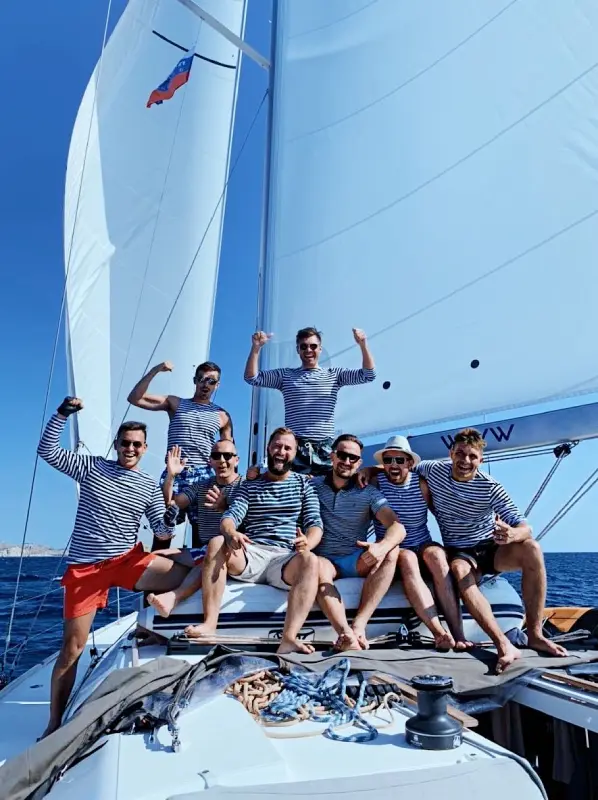 Unser Team auf See